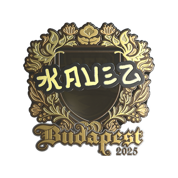 Sticker | kauez (Gold) | Budapest 2025