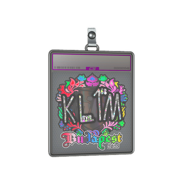 Sticker Slab | kl1m (Holo) | Budapest 2025