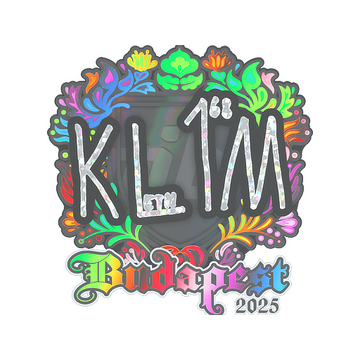 Sticker | kl1m (Holo) | Budapest 2025