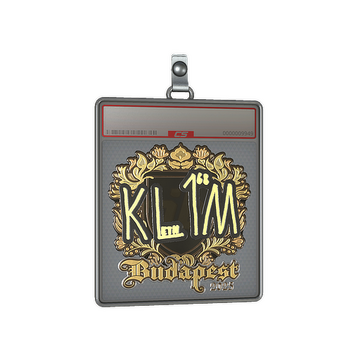 Sticker Slab | kl1m (Gold) | Budapest 2025