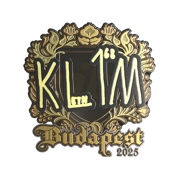 Sticker | kl1m (Gold) | Budapest 2025