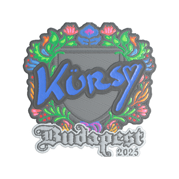 Sticker | Kursy (Embroidered) | Budapest 2025