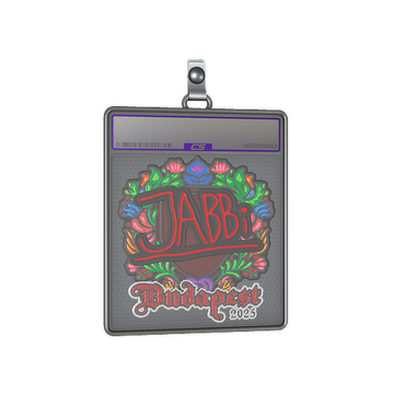 Sticker Slab | jabbi (Embroidered) | Budapest 2025