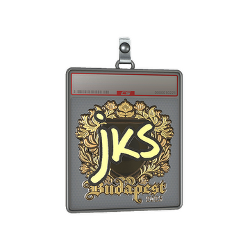 Sticker Slab | jks (Gold) | Budapest 2025