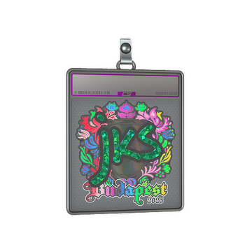 Sticker Slab | jks (Holo) | Budapest 2025