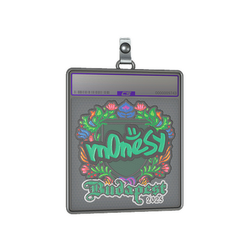 Sticker Slab | m0NESY (Embroidered) | Budapest 2025