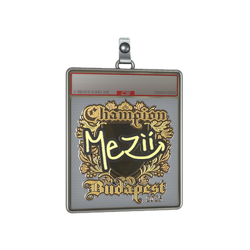 Sticker Slab | mezii (Gold, Champion) | Budapest 2025