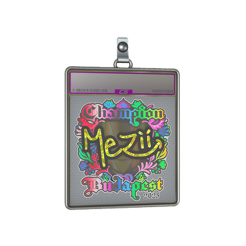 Sticker Slab | mezii (Holo, Champion) | Budapest 2025