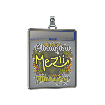 Sticker Slab | mezii (Champion) | Budapest 2025