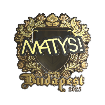 Sticker | MATYS (Gold) | Budapest 2025
