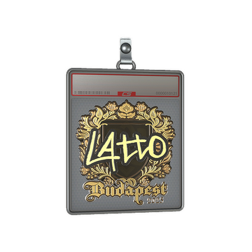 Sticker Slab | latto (Gold) | Budapest 2025