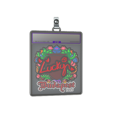 Sticker Slab | Lucky (Embroidered) | Budapest 2025