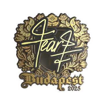 Sticker | fEAR (Gold) | Budapest 2025