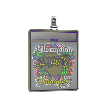 Sticker Slab | FlameZ (Embroidered, Champion) | Budapest 2025