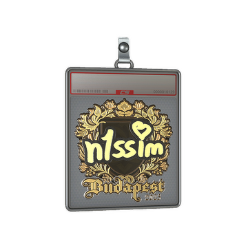 Sticker Slab | n1ssim (Gold) | Budapest 2025