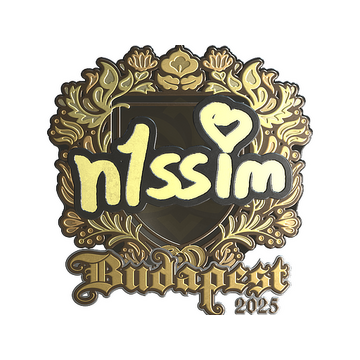 Sticker | n1ssim (Gold) | Budapest 2025