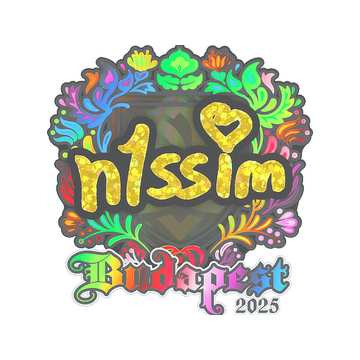Sticker | n1ssim (Holo) | Budapest 2025