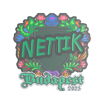 Sticker | nettik (Embroidered) | Budapest 2025