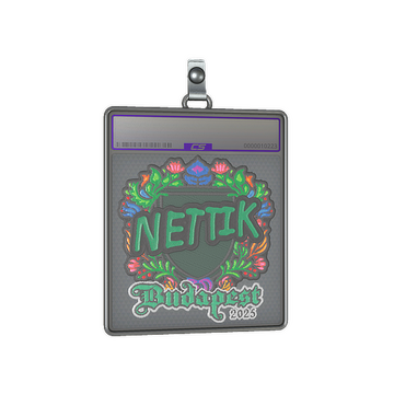 Sticker Slab | nettik (Embroidered) | Budapest 2025