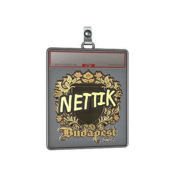 Sticker Slab | nettik (Gold) | Budapest 2025