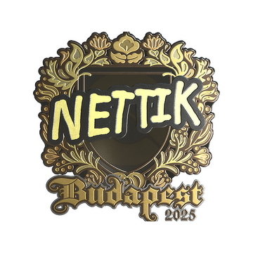 Sticker | nettik (Gold) | Budapest 2025