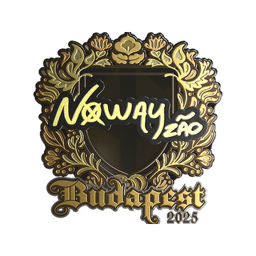 Sticker | noway (Gold) | Budapest 2025