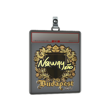 Sticker Slab | noway (Gold) | Budapest 2025