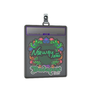 Sticker Slab | noway (Embroidered) | Budapest 2025