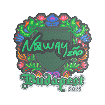 Sticker | noway (Embroidered) | Budapest 2025