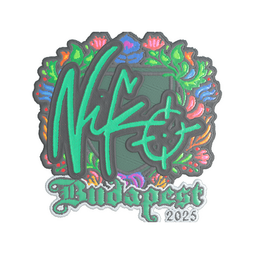 Sticker | NiKo (Embroidered) | Budapest 2025
