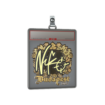 Sticker Slab | NiKo (Gold) | Budapest 2025