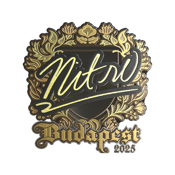 Sticker | nitr0 (Gold) | Budapest 2025