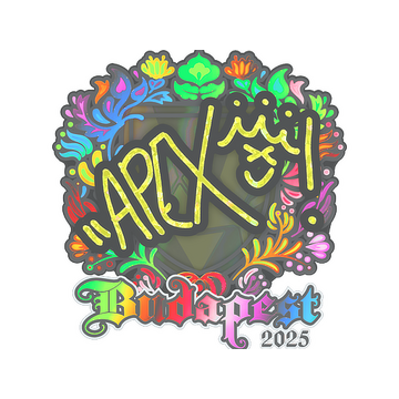 Sticker | apEX (Holo) | Budapest 2025