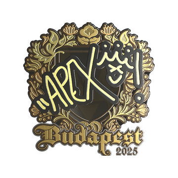 Sticker | apEX (Gold) | Budapest 2025
