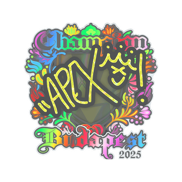 Sticker | apEX (Holo, Champion) | Budapest 2025