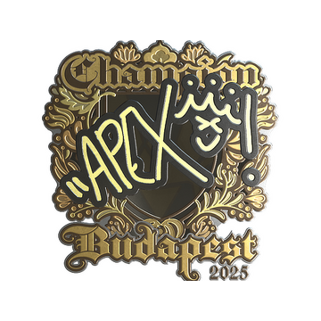 Sticker | apEX (Gold, Champion) | Budapest 2025