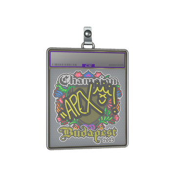 Sticker Slab | apEX (Embroidered, Champion) | Budapest 2025