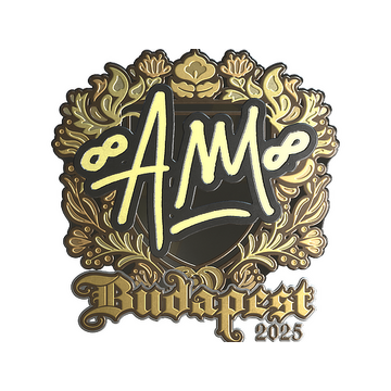 Sticker | AW (Gold) | Budapest 2025