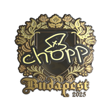 Sticker | chopper (Gold) | Budapest 2025
