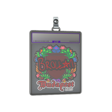 Sticker Slab | Brollan (Embroidered) | Budapest 2025