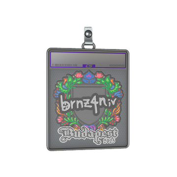 Sticker Slab | brnz4n (Embroidered) | Budapest 2025