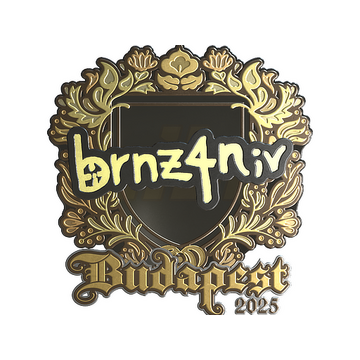 Sticker | brnz4n (Gold) | Budapest 2025