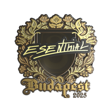 Sticker | esenthial (Gold) | Budapest 2025