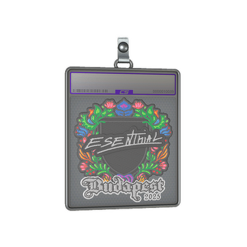 Sticker Slab | esenthial (Embroidered) | Budapest 2025