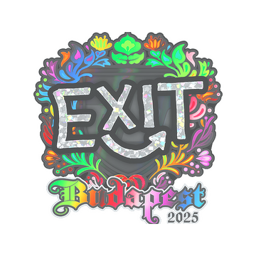 Sticker | exit (Holo) | Budapest 2025