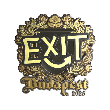 Sticker | exit (Gold) | Budapest 2025