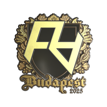 Sticker | Rare Atom (Gold) | Budapest 2025