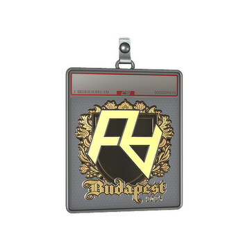 Sticker Slab | Rare Atom (Gold) | Budapest 2025