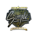 Sticker | s1mple (Gold) | Berlin 2019