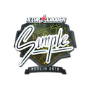 Sticker | s1mple (Foil) | Berlin 2019